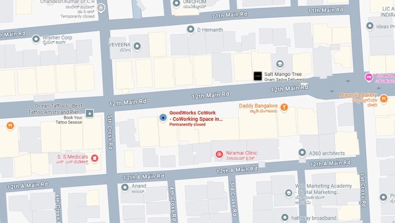 Location of Coworking Space in GoodWorks Indiranagar, Indiranagar - Image 289089
